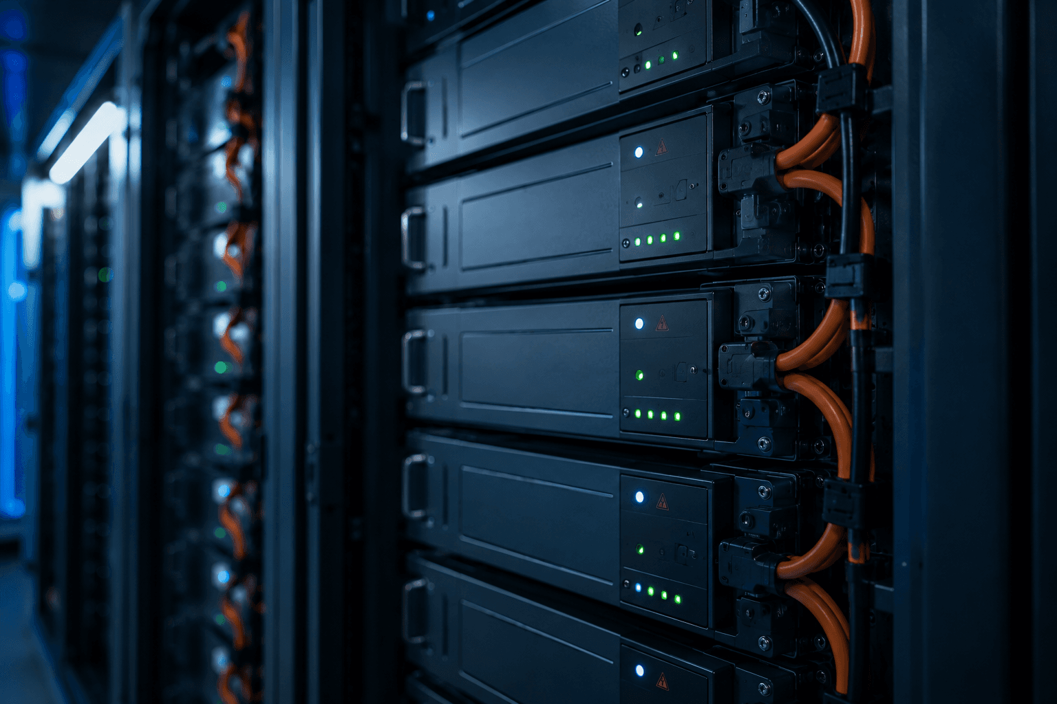 Rack-mounted battery energy storage modules